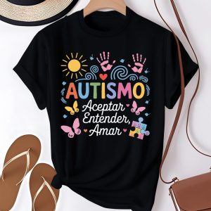 Camiseta de apoio à conscientização do autismo