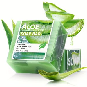 Sabonete artesanal de aloe vera e ácido hialurônico
