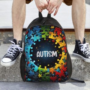 Mochila para laptop "Empoderando o Autismo com Produtos Especializados